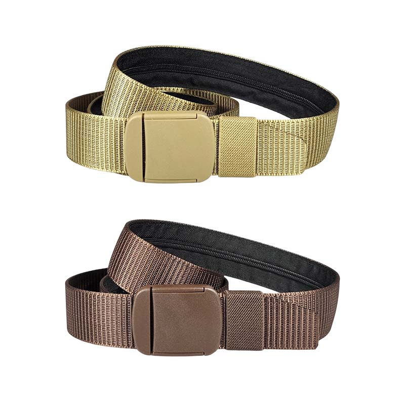 Anti-Theft Travel Belt with Concealed Money Pocket