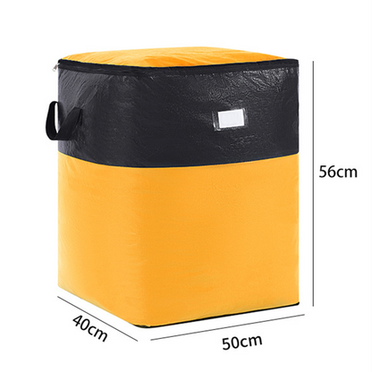 Foldable Zipper Storage Moving Bag – Durable Handles, Space-Saving, Reusable & Easy-Clean