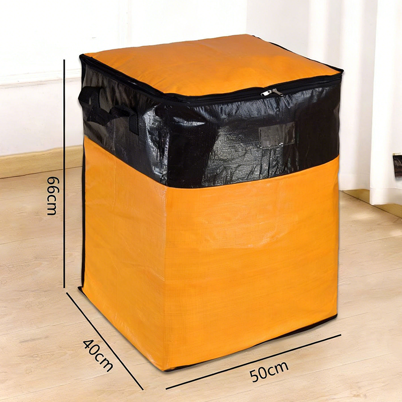 Foldable Zipper Storage Moving Bag – Durable Handles, Space-Saving, Reusable & Easy-Clean