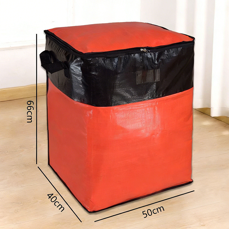Foldable Zipper Storage Moving Bag – Durable Handles, Space-Saving, Reusable & Easy-Clean