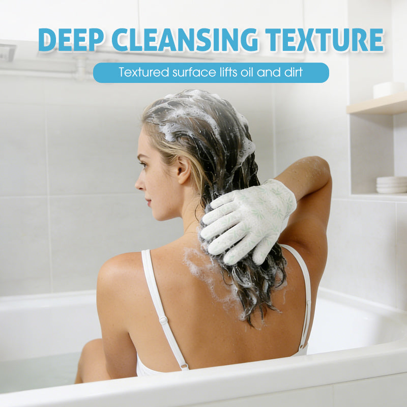 Rinse-Free Hair Cleansing Gloves for Oil Control