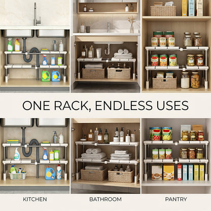 ⏳Time-Limited Special⏰Expandable Under Sink Shelf