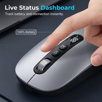 Silent AI Voice Translate Wireless Mouse for Work & Study