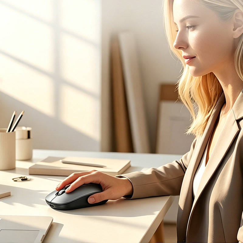 Silent AI Voice Translate Wireless Mouse for Work & Study