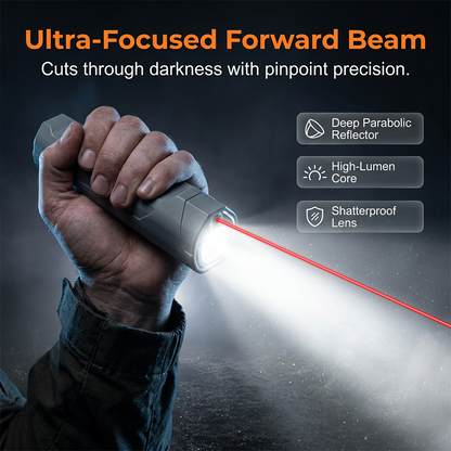 Infrared Laser Equipped COB Flashlight, Magnetic Mount Base