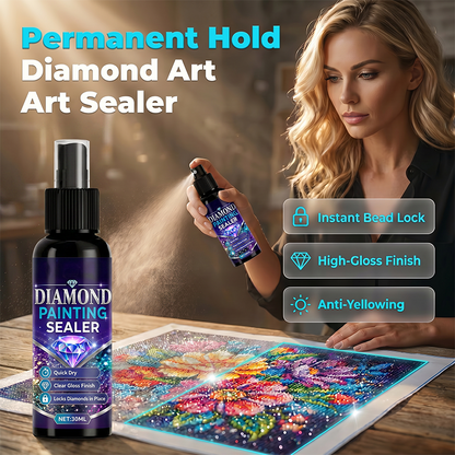 Diamond art sealer – locks beads, glossy finish, dries fast & lasts.