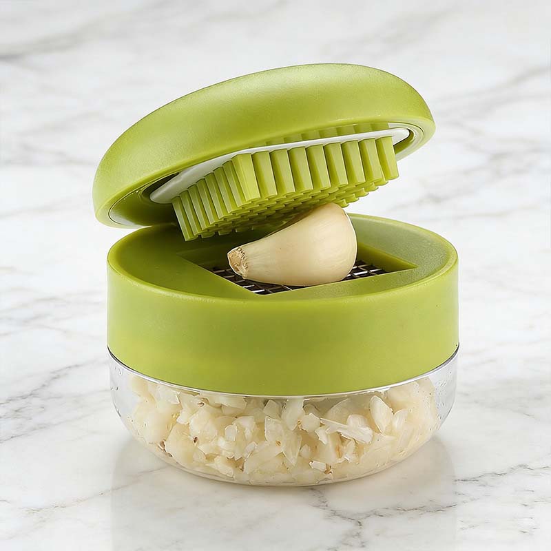 Mini Food Chopper And Garlic Press With Container