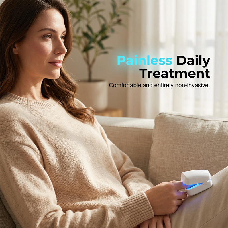 Portable Handheld Blue Light Device for Nail Care