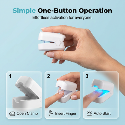 Portable Handheld Blue Light Device for Nail Care