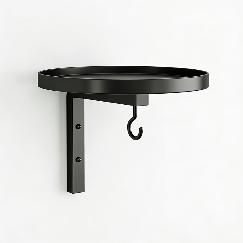 Bronze Wall-Mount Metal Bird Bath