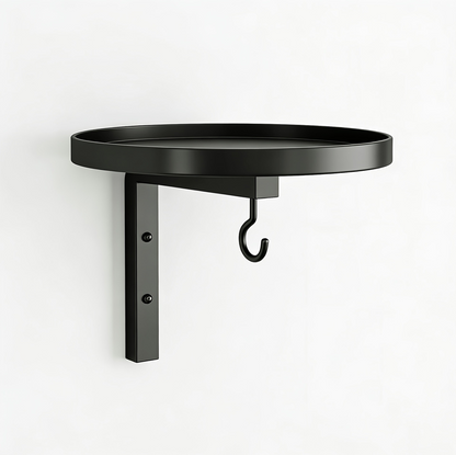 Bronze Wall-Mount Metal Bird Bath