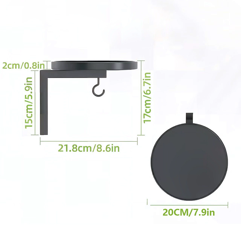 Bronze Wall-Mount Metal Bird Bath
