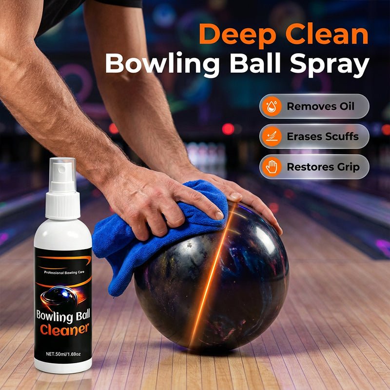 Pro-Grade Bowling Ball Cleaner – Removes Oil, Restores Performance, Includes Towel