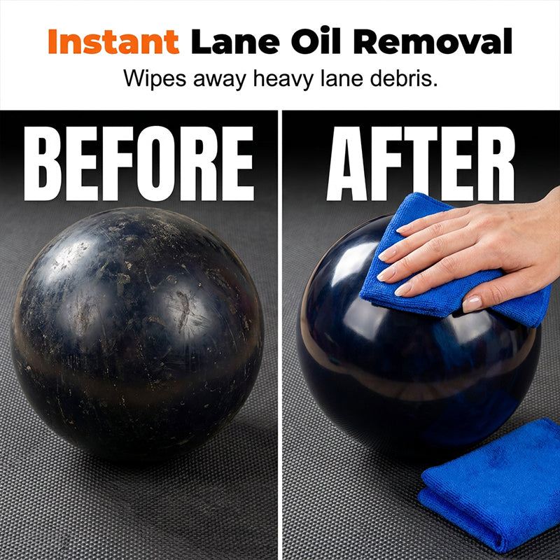 Pro-Grade Bowling Ball Cleaner – Removes Oil, Restores Performance, Includes Towel