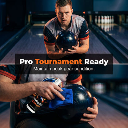 Pro-Grade Bowling Ball Cleaner – Removes Oil, Restores Performance, Includes Towel