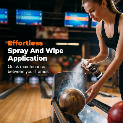 Pro-Grade Bowling Ball Cleaner – Removes Oil, Restores Performance, Includes Towel