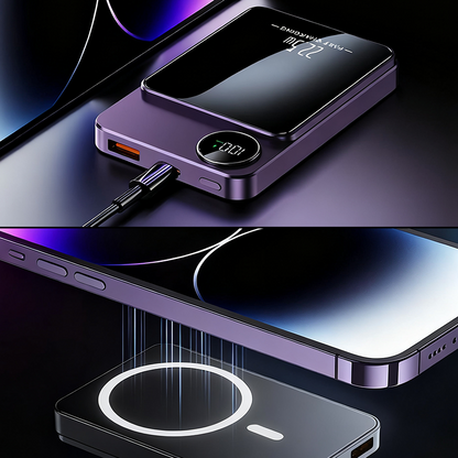 22.5W Slim Magnetic Power Bank, Charges 3 Devices Together