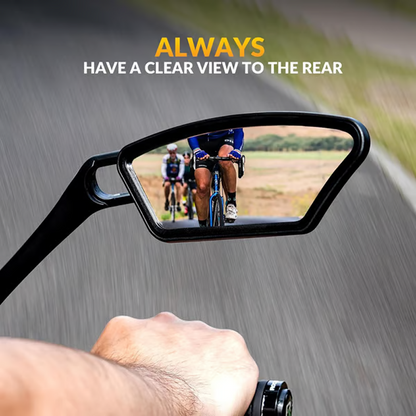 360° Swivel Bike Mirror – Shockproof, Weatherproof, Universal Fit