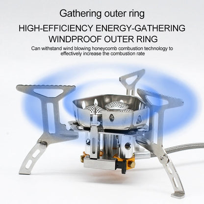 🔥Camping Gas Burner – 5800W, Piezo Ignition, Windproof