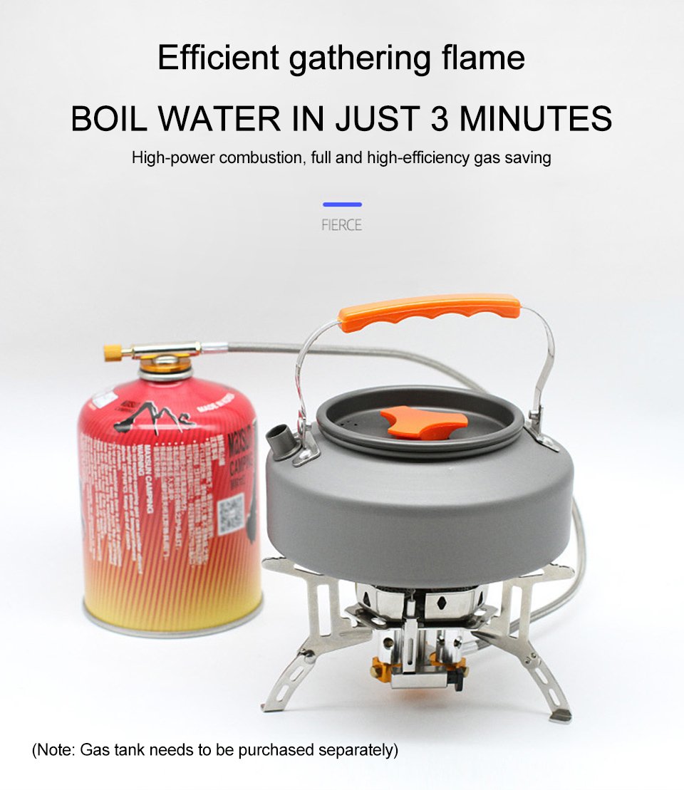 🔥Camping Gas Burner – 5800W, Piezo Ignition, Windproof