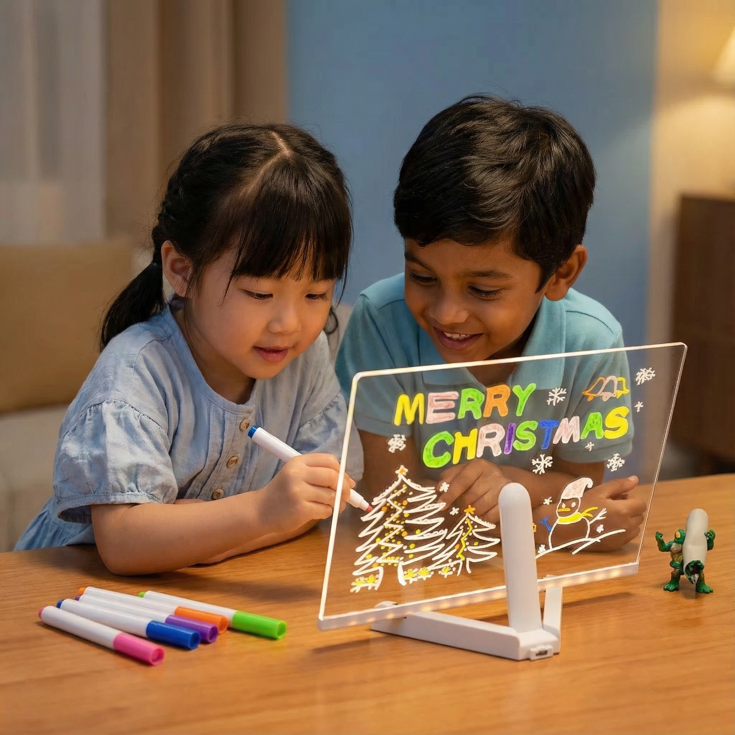 LED Writing Board for Kids – Reusable Light-Up Drawing & Learning Pad