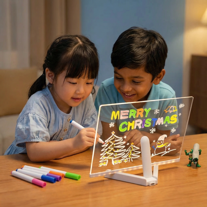 LED Writing Board for Kids – Reusable Light-Up Drawing & Learning Pad