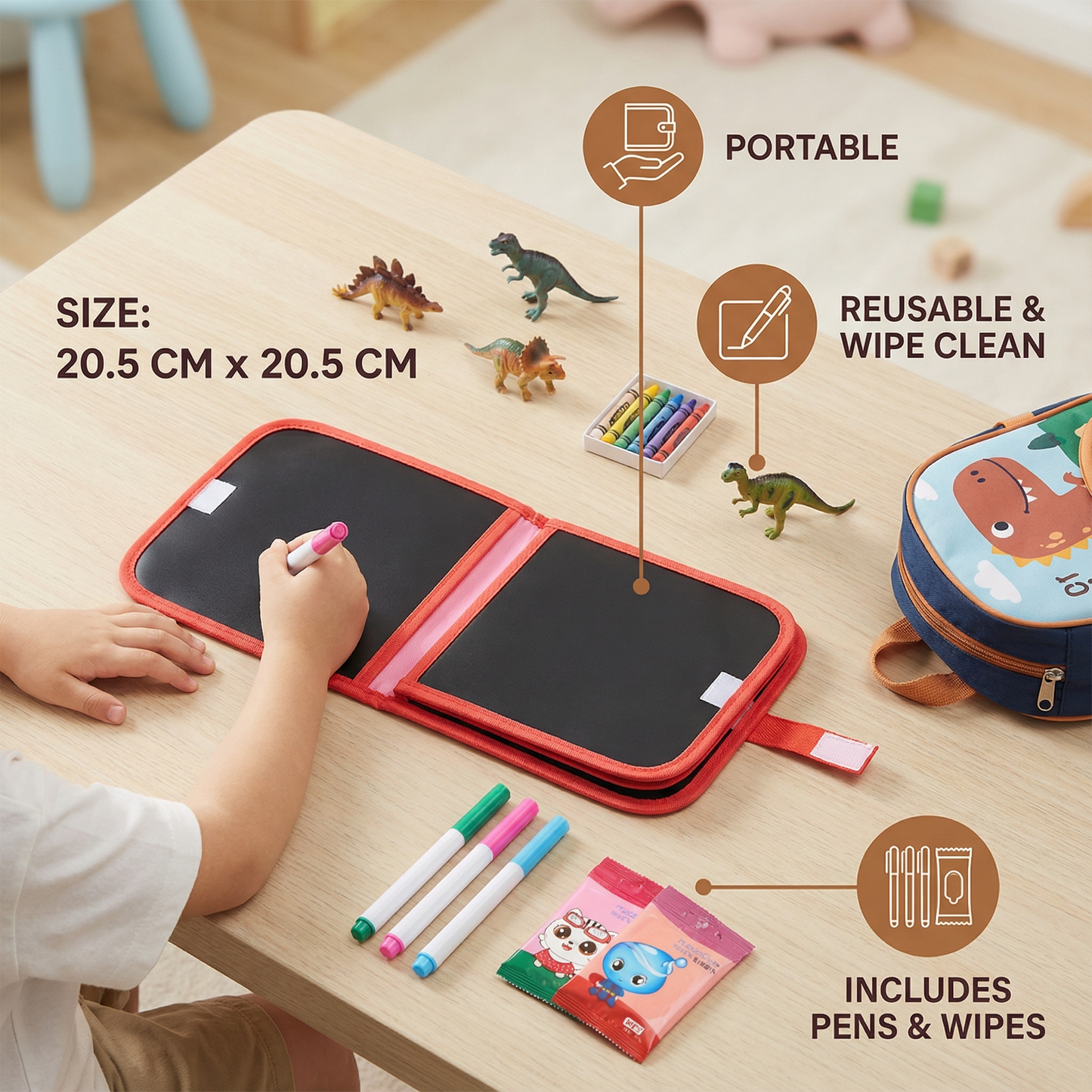 Portable Reusable Drawing Book for Children